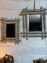 Load image into Gallery viewer, A set of French Vintage brocante white hand made bevelled glass mirrors