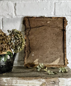 A Small Wood and Plaster Gilded Vintage Decorative Mirror