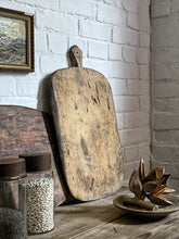 Load image into Gallery viewer, A Vintage Rustic Wooden European Bread Serving Board