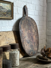 Load image into Gallery viewer, A Rustic Vintage Wooden European Bread Serving Board