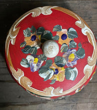 Load image into Gallery viewer, This pretty, vintage, folk art, hand painted, decorative wooden lidded box is perfect for storing trinkets and jewellery.