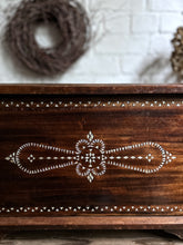 Load image into Gallery viewer, A Decorative antique mother of pearl inlaid Indian wedding chest storage box