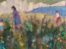 Load image into Gallery viewer, A  beautiful Vintage framed Impressionist oil painting in the manner of Paul Maze
