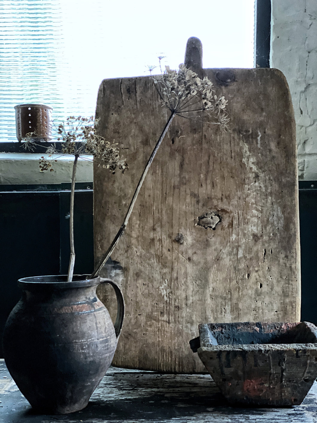 Rustic Vintage farmhouse european bread chopping serving board