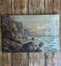 Load image into Gallery viewer, A Victorian Seascape Oil Painting on Canvas Signed Cyril Tempest