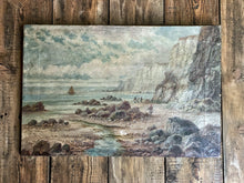 Load image into Gallery viewer, A Victorian Seascape Oil Painting on Canvas Signed Cyril Tempest