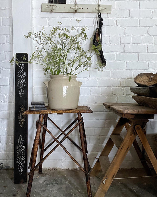 A Victorian antique bamboo side table