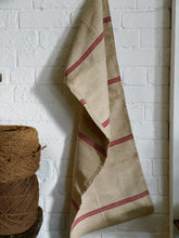 Load image into Gallery viewer, Vintage Hungarian linen striped grain sack