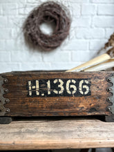 Load image into Gallery viewer, Vintage Industrial Wooden Stencilled Numbered railway crate