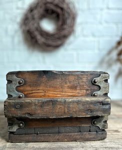 Vintage Industrial Wooden Stencilled Numbered railway crate