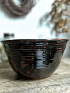 A lovely large vintage studio pottery bowl