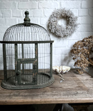 Load image into Gallery viewer, Decorative Vintage style green bird cage
