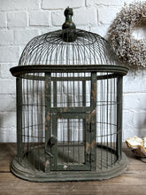 Load image into Gallery viewer, Decorative Vintage style green bird cage