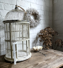 Load image into Gallery viewer, A white Decorative Vintage style bird cage