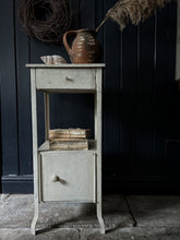 Load image into Gallery viewer, A vintage white painted metal locker style cabinet