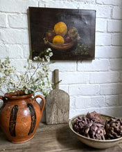 Load image into Gallery viewer, Antique Still Life fruit oil painting on stretched canvas