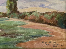 Load image into Gallery viewer, An antique water colour landscape painting signed and dated 1918