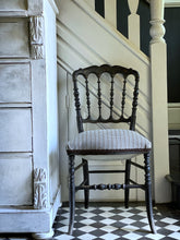 Load image into Gallery viewer, French Napoleon III Chiavari Ebonised hand painted chair