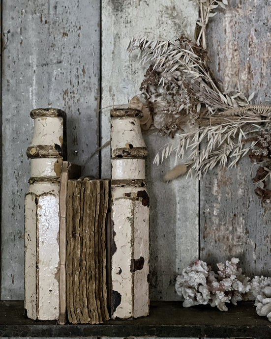 Pair of Decorative Architectural Salvage Columns Book ends