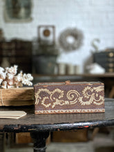 Load image into Gallery viewer, Vintage Hand Carved Decorative Wooden Lidded Box