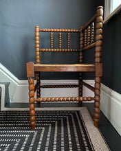 Load image into Gallery viewer, A Victorian wooden Bobbin turned chair with rush seat