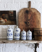 Load image into Gallery viewer, A set of Dutch Vintage Ceramic Pottery Kitchen storage Jars