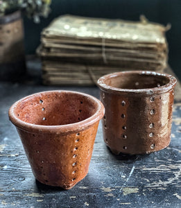 Vintage French Terracotta Rustic Farmhouse Faiselle Pot