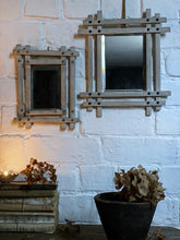 Load image into Gallery viewer, A set of French Vintage brocante white hand made bevelled glass mirrors