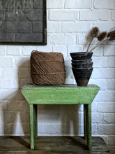 Load image into Gallery viewer, Green Painted Farmhouse Country Style Vintage Milking Stool