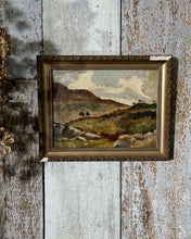 Load image into Gallery viewer, lovely 19th Century impressionist, abstract landscape oil painting, is painted on stretched canvas and framed.