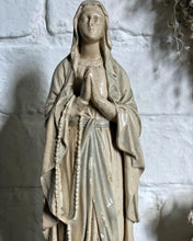 Load image into Gallery viewer, A French Vintage Plaster religious madonna figure