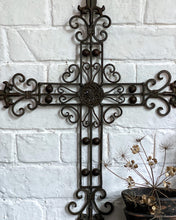 Load image into Gallery viewer, Decorative Vintage Cast Iron Reclaimed Church Cross