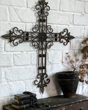 Load image into Gallery viewer, Decorative Vintage Cast Iron Reclaimed Church Cross