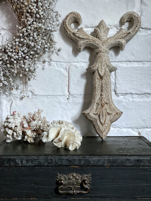 Heavy Cast Metal French Architectural Salvage Piece