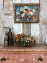 Load image into Gallery viewer, A lovely mid 20th century still life floral oil painting framed