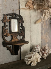 Load image into Gallery viewer, Decorative Antique Bevelled Small Wall Mirror with Shelf