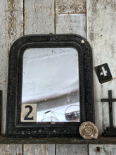 Load image into Gallery viewer, Black Wood &amp; Plaster Louis Philippe French Mirror
