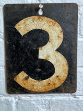 Load image into Gallery viewer, Large Metal Victorian Cricket Number Double Sided