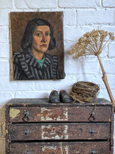 Load image into Gallery viewer, Vintage Portrait in Oil Paints on Stretched Canvas