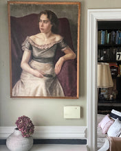 Load image into Gallery viewer, A Stunning Large Vintage Framed Early 20th century Portrait Oil Painting on Canvas