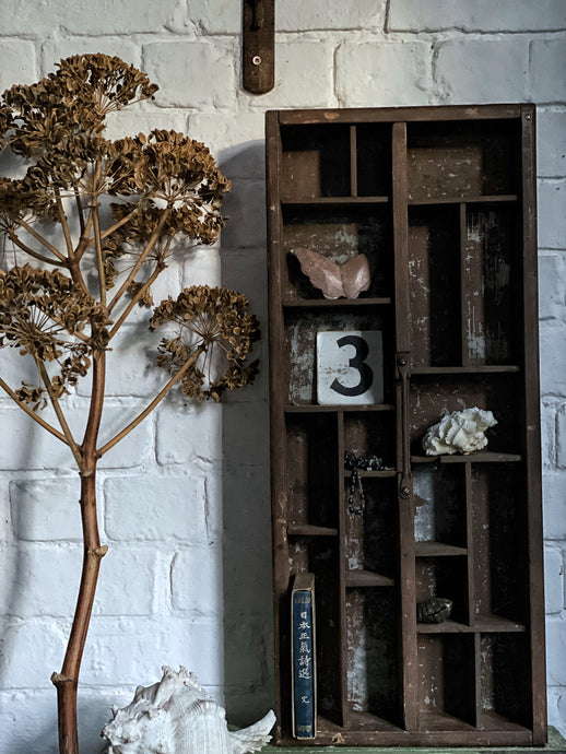 Industrial Wooden & Metal Workshop Drawer Display Unit