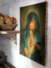 Load image into Gallery viewer, Vintage Religious Oil Painting on Stretched Canvas