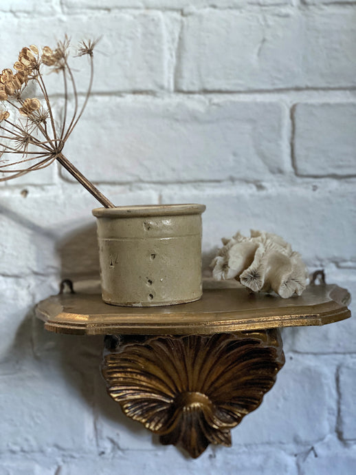Italian 20th Century Gilt Grotto Style Shell Shelf
