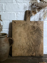 Load image into Gallery viewer, Small Square wooden vintage rustic chopping, serving, bread board