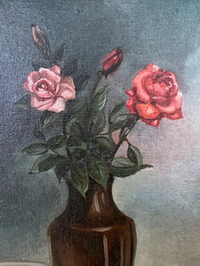 Still Life Realism Oil Painting on Stretched Canvas