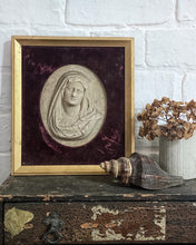 Load image into Gallery viewer, An antique stone religious relief framed plaque picture