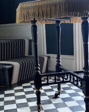 Load image into Gallery viewer, An antique black ebonised aesthetic movement Arts &amp; Craft side table