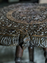 Load image into Gallery viewer, Antique Victorian Anglo Indian Carved Hardwood Padauk Side Table