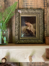 Load image into Gallery viewer, Victorian Antique Fairy portrait painting on glass