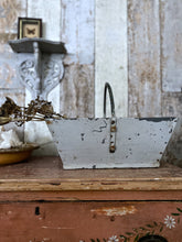 Load image into Gallery viewer, Wooden Vintage grey painted garden trug